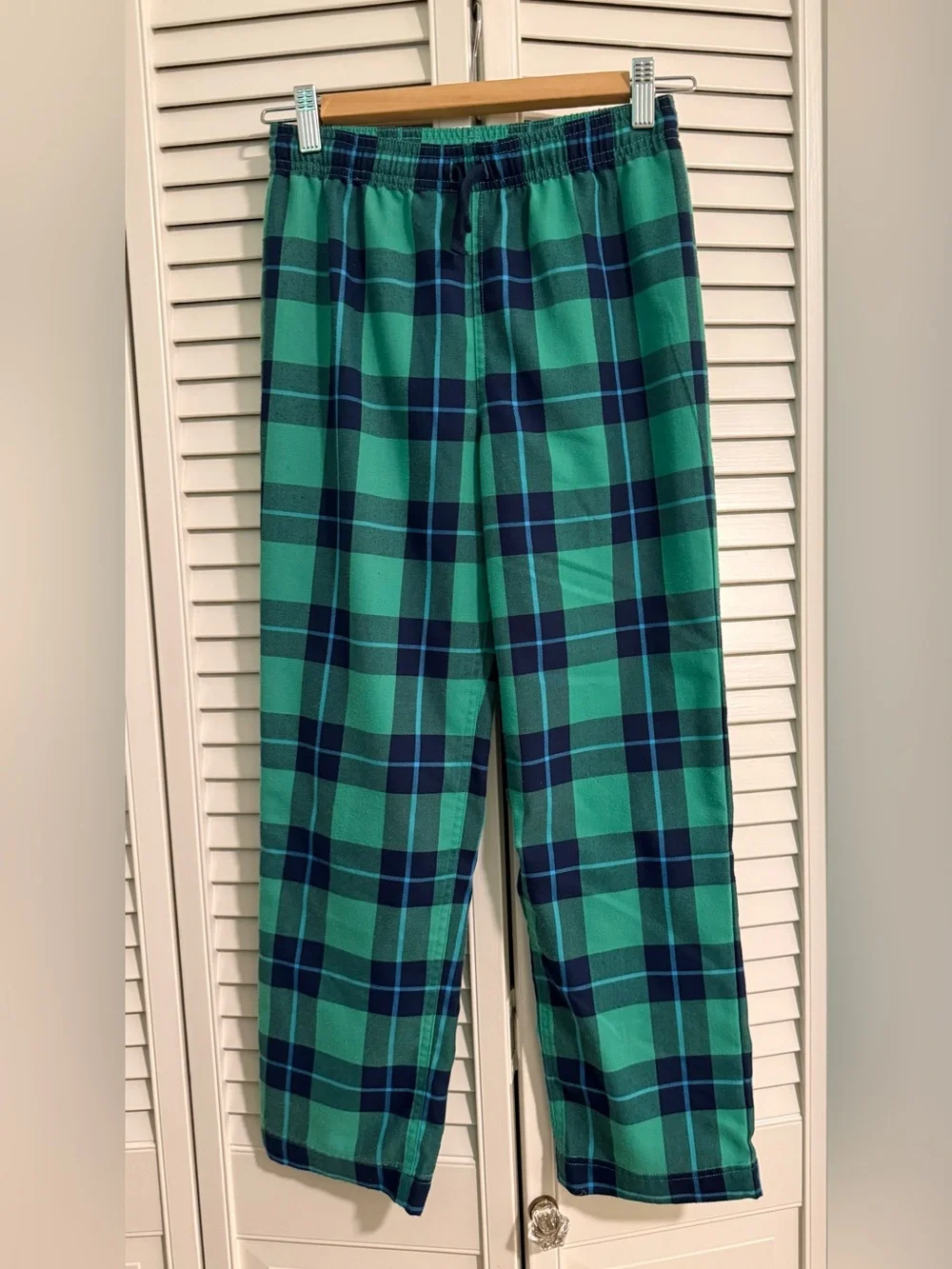 Primary Plaid Flannel Pajama Set